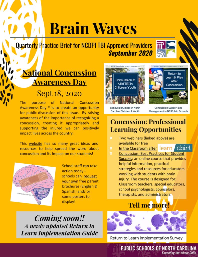 Brain Waves, September 2020
Follow link for full pdf version