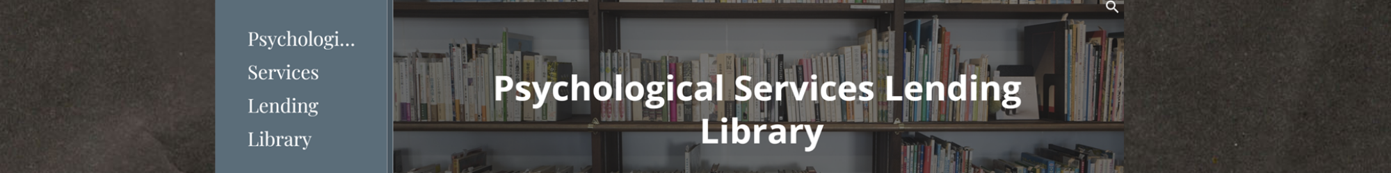 Psychological Services Lending Library