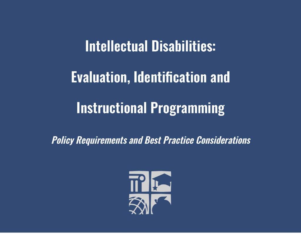Intellectual Disabilities_Policy Requirements and Best Practice Considerations