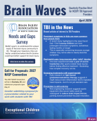 Brain Waves is a quarterly publication that provides TBI information and resources for providers in NC public schools.